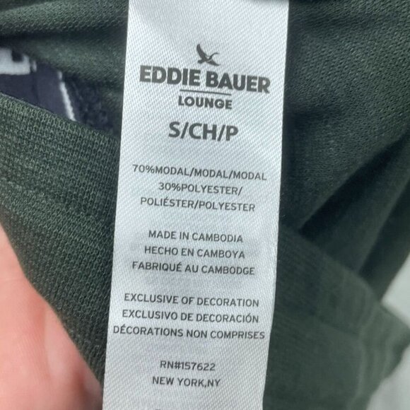 Eddie Bauer Lounge Mens Green Shorts Drawstring Waist Small 6876 - Picture 5 of 7